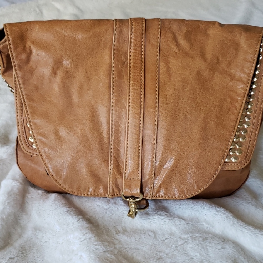 BCBG Max Azria Cognac Leather Handbag